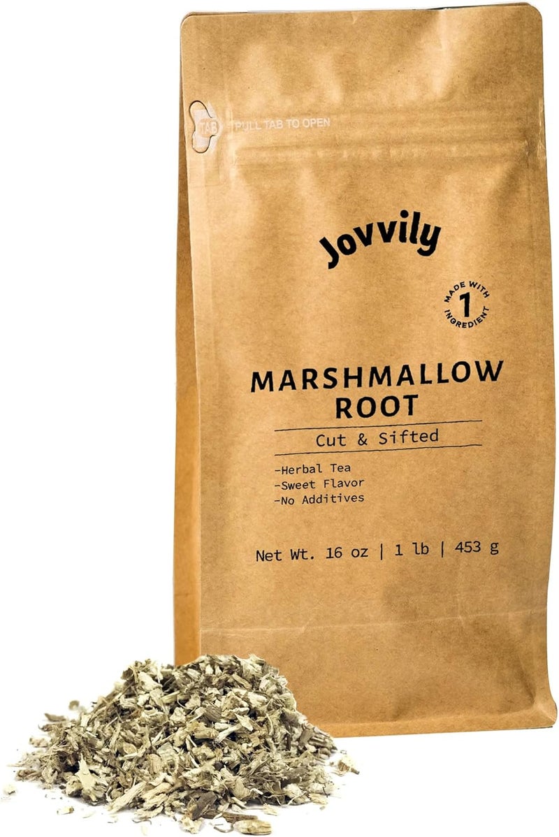 Jovvily Marshmallow Root - 1 lb - Cut & Sifted - Herbal Tea - Image 1